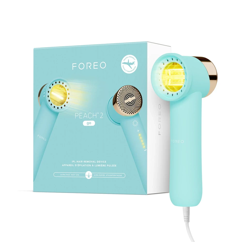 Пристрій для безболісного видалення волосся з охолодженням шкіри FOREO Peach 2 go Artic Blue