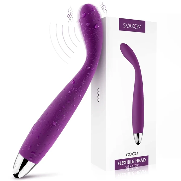 Вибратор для точки G SVAKOM COCO G Spot Vibrator - 8 Seconds to Climax Finger Shaped Waterproof Vibes for Women - 5*5 Vibrations Clit Nipple Personal Massagers - Adult Female Sex Toys