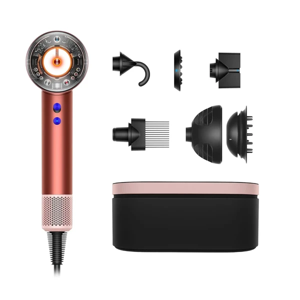 Фен для волосся з технологією швидкого сушіння Dyson Supersonic Nural™ hair dryer Color: Strawberry Bronze / Blush Pink