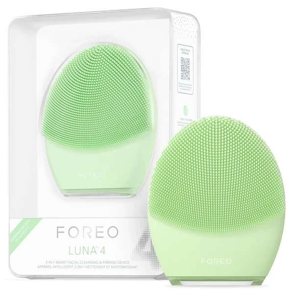 Щітка для очищення обличчя FOREO LUNA 4 для комбінованої шкіри - Зелена