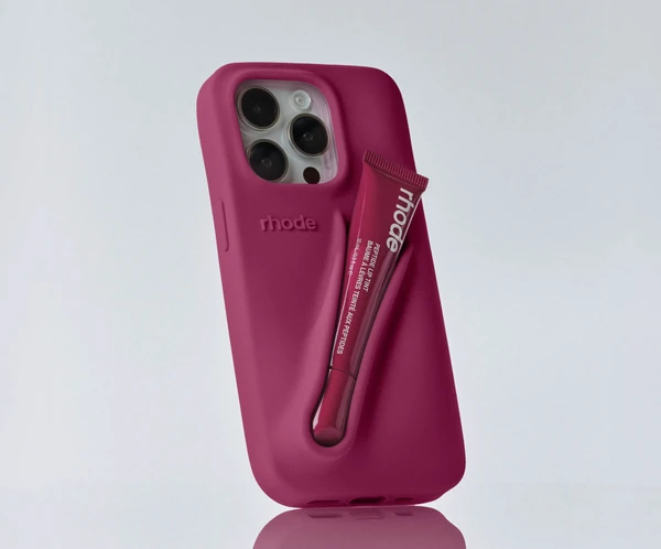 Силіконовий чохол rhode lip case - raspberry jelly (• iPhone 13, 13 Pro, 13 Pro Max • iPhone 14, 14 Pro, 14 Pro Max • iPhone 15, 15 Pro, 15 Pro Max • iPhone 16 Pro та 16 Pro Max)