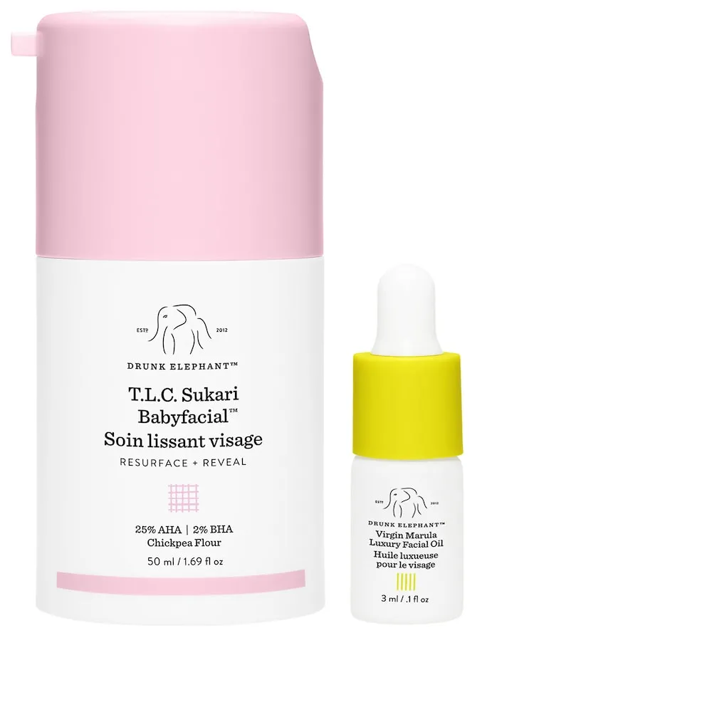 Омолаживающая маска Drunk Elephant T.L.C. Sukari Babyfacial™ AHA + BHA Mask 1.69 oz/ 50 mL