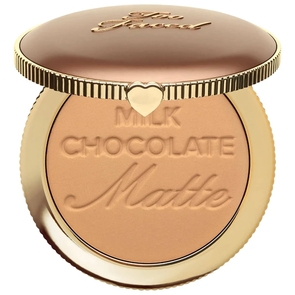 Матовая пудра с какао Too Faced Chocolate Soleil Matte Bronzer Color: Milk Chocolate - light to medium Size 0.28 oz/ 8 g