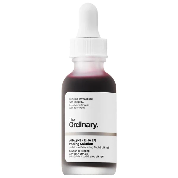 Ексфоліюючий пілінг для обличчя The Ordinary AHA 30% + BHA 2% Exfoliating Peeling Solution 1 oz/ 30 mL