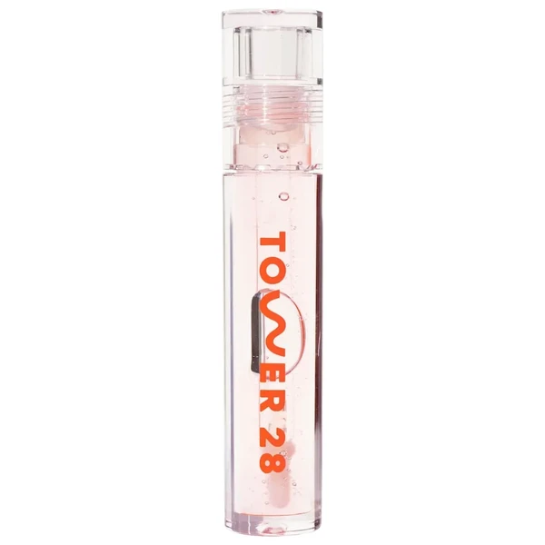 Зволожуючий блиск для губ Tower 28 Beauty ShineOn Lip Jelly Hydrating Non-Sticky Lip Gloss Color: Chill - clear Size 0.13 oz/ 3.9g