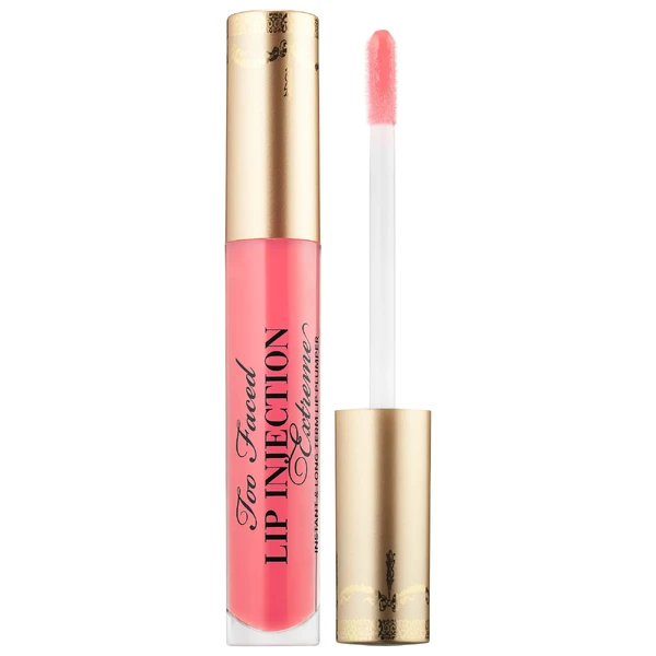 Блиск для об'єму губ Too Faced Lip Injection Extreme Lip Plumper Gloss Color: Bubblegum Yum - warm light pink Size 0.14 oz/ 4 g