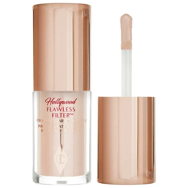 Мини-хайлайлайтер Charlotte Tilbury Mini Hollywood Flawless Filter 2 Fair - peachy beige for light skin tones 0.18 oz / 5.5 mL