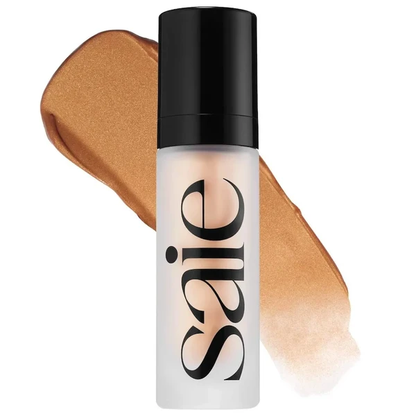 Зволожуючий сяючий гель Saie Glowy Super Gel Lightweight Dewy Multipurpose Illuminator Color: Sunglow - warm golden bronze Size 1.0 oz