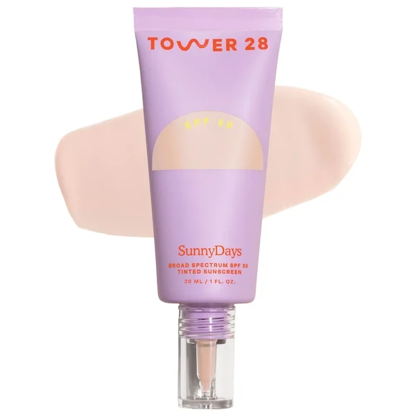 Тональный крем Tower 28 Beauty SunnyDays SPF 30 Tinted Sunscreen Foundation Color: 05 Fairfax - коричневый с белыми глазурями 1 oz/ 30 mL