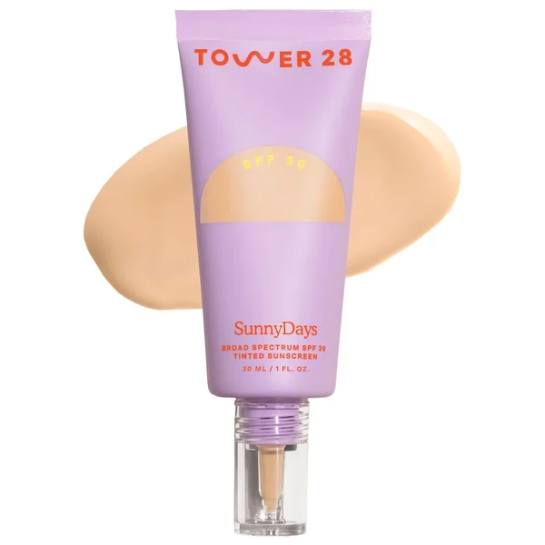 Тональный крем Tower 28 Beauty SunnyDays SPF 30 Tinted Sunscreen Foundation 15 Melrose - light with warm undertones 1 oz/ 30 mL