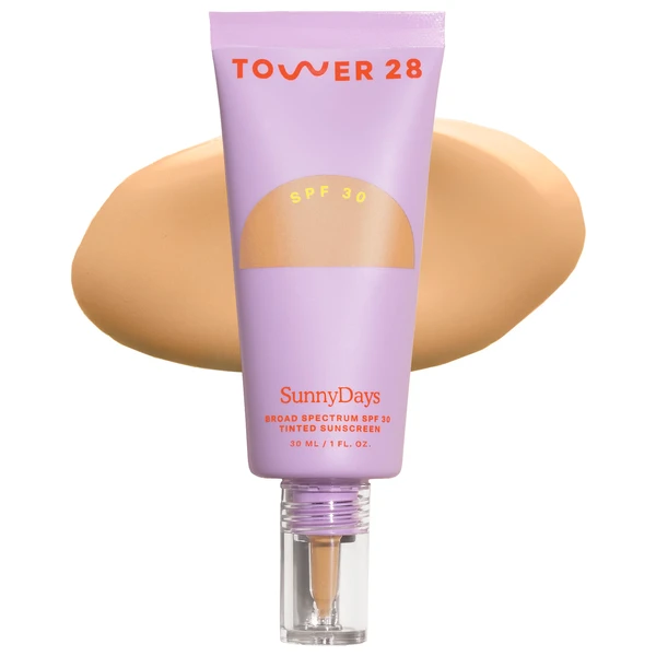 Тональный крем Tower 28 Beauty SunnyDays SPF 30 Tinted Sunscreen Foundation Color: 20 Mulholland - light with neutral undertones Size 1 oz / 30 ml