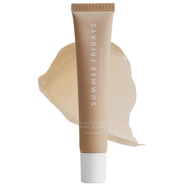 Зволоження та блиск губ Summer Fridays Lip Butter Balm for Hydration & Shine Color: Vanilla - sheer clear Size .5 oz/ 15 g