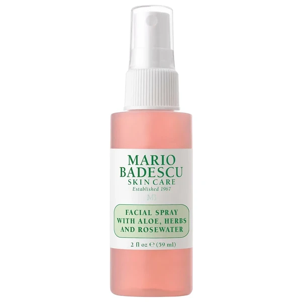 Освіжаючий спрей для обличчя Mario Badescu Mini Facial Spray with Aloe, Herbs and Rosewater 2 oz/ 60 mL