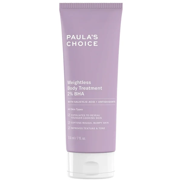 Ексфоліант для тіла з BHA-кислотами Paula's Choice Weightless Body Treatment 2% BHA 7 oz / 210 ml