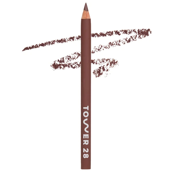 Кремовий олівець для губ, очей, щік Tower 28 Beauty OneLiner Lip Liner + Eyeliner + Cheek Pencil Color: Draw Me - chocolate brown Size 0.04 oz / 1.14 mL