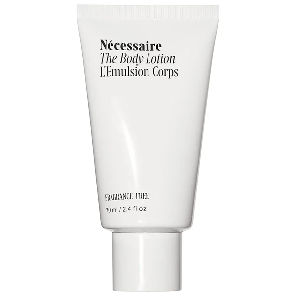 Зволожуючий лосьйон для тіла з пептидами Nécessaire Mini The Body Lotion - Firming Moisturizer With 5 Peptides and 2.5% Niacinamide 2.4 oz / 70 mL