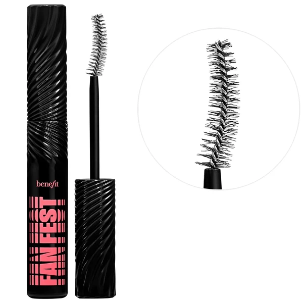 Об'ємна туш для вій Benefit Cosmetics Fan Fest Fanning & Volumizing Mascara Color: Hyper Black Size 0.3 oz / 8.5 g