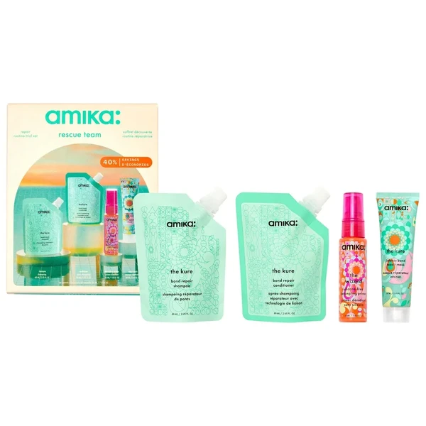 Набір для відновлення волосся amika Mini Kure Repair Shampoo & Conditioner Set