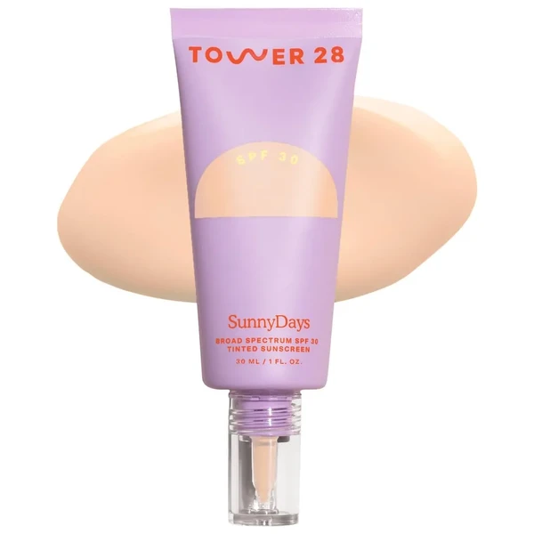 Тональный крем Tower 28 Beauty SunnyDays SPF 30 Tinted Sunscreen Foundation Color: 13 La Cienega - light with neutral undertones Size 1 oz / 30 ml