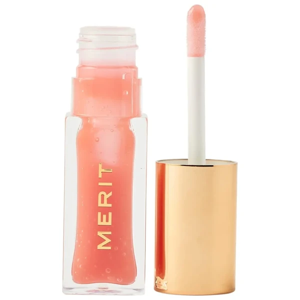 Зволожуюча олія для губ MERIT Shade Slick Gelée Sheer Tinted Lip Oil Color: Jeté - sheer natural Size 0.23 oz / 7 ml