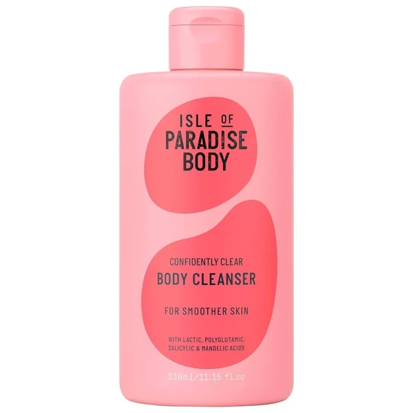 Очищуючий та зволожуючий гель для тіла Isle of Paradise Confidently Clear Body Cleansing Wash Lactic & Salicylic Acids 11.15 oz / 330 mL