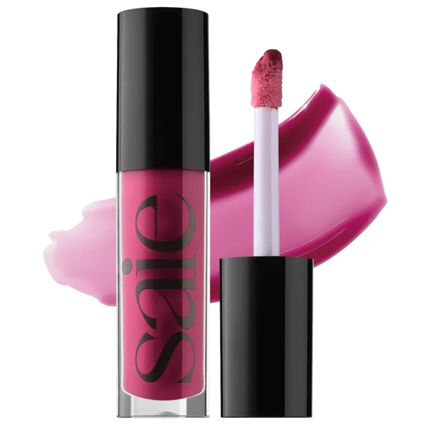 Зволожуючий блиск для губ Saie Glossybounce™ High-Shine Hydrating Lip Gloss Oil Color: Dream - berry Size 0.17 oz / 5 ml