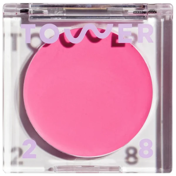 Румяна для губ та щік Tower 28 Beauty BeachPlease Lip + Cheek Cream Blush Dream Hour - sun-kissed bright pink 4.5 oz / 0.158 ml