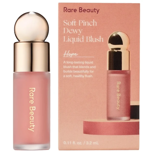 Рідкі рум'яна Mini Soft Pinch Liquid Blush by Rare Beauty by Selena Gomez Hope - nude mauve, 0.11 oz / 3.2 mL