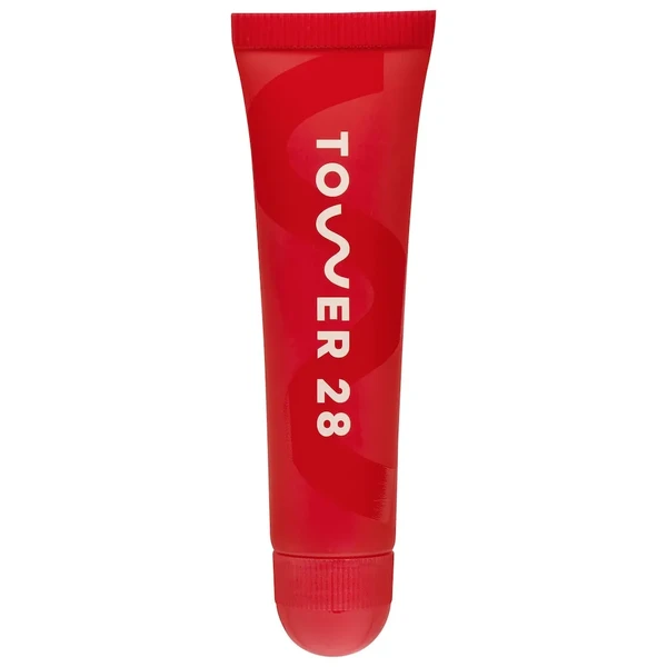 Зволожуючий бальзам для губ Tower 28 Beauty LipSoftie™ Hydrating Tinted Lip Treatment Balm Color: Blood Orange Vanilla - sheer red-orange Size 0.38 oz / 11 g