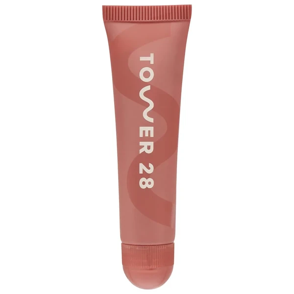 Зволожуючий бальзам для губ Tower 28 Beauty LipSoftie™ Hydrating Tinted Lip Treatment Balm Color: Dulce De Leche - sheer nude Size 0.38oz / 11g