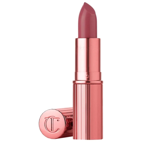 Зволожуюча помада Charlotte Tilbury K.I.S.S.I.N.G Satin Shine Lipstick 90's Pink - a dreamy 90s-inspired warm rosewood pink 0.12 oz / 3.5 g