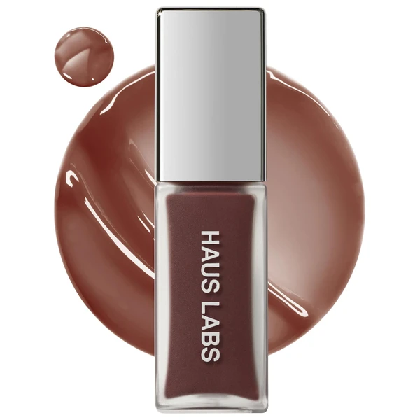 Зволожуючий блиск для губ HAUS LABS BY LADY GAGA PhD Hybrid Lip Glaze Plumping Gloss Color: Cocoa - taupe brown Size 0.25 oz