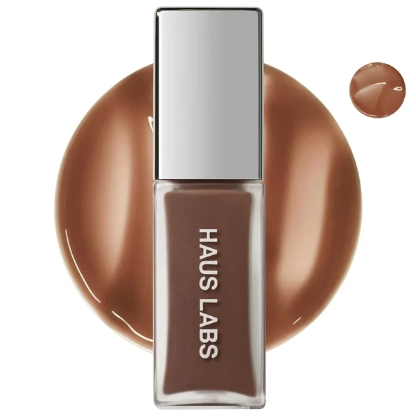 Зволожуючий блиск для губ HAUS LABS BY LADY GAGA PhD Hybrid Lip Glaze Plumping Gloss Color: Praline - neutral deep beige Size 0.25 oz