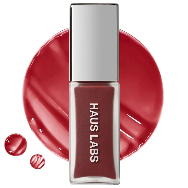 Зволожуючий блиск для губ HAUS LABS BY LADY GAGA PhD Hybrid Lip Glaze Plumping Gloss Color: Persimmon - reddish brown Size 0.25 oz