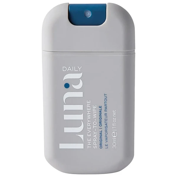 Освіжаючий спрей для тіла з пребіотиками Luna Daily The Original Everywhere Spray-To-Wipe Mini - With Prebiotics + Vitamins C & E 1.01 oz / 30 mL