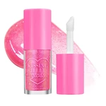 Увлажняющий блеск для губ Too Faced Kissing Jelly Non-Sticky Lip Oil Gloss Color: Bubblegum - pink with shimmer Size 0.15 oz