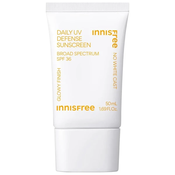 Сонцезахисний крем SPF36 innisfree Daily UV Defense Invisible Broad Spectrum SPF 36 Sunscreen 1.69 oz / 50 ml
