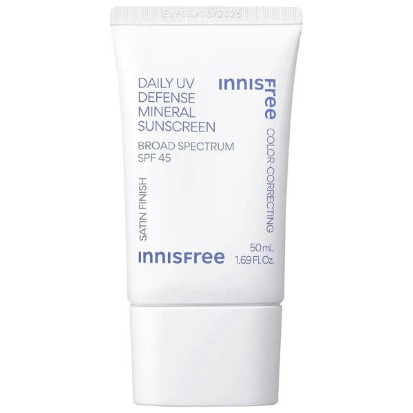 Сонцезахисний крем innisfree Daily UV Defense Mineral Sunscreen Broad Spectrum SPF 45 1.69 oz