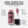 Жидкие румяна Saie Dew Blush Liquid Cream Blush Color: Sweetie - neutral pink Size 0.40 oz - Фото 14