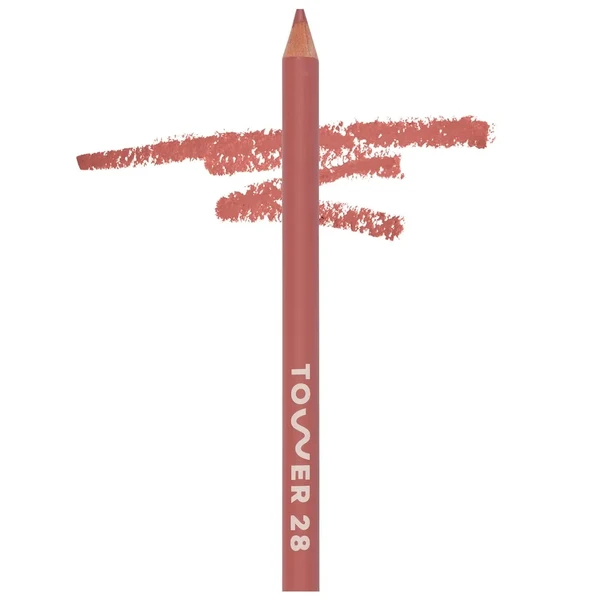 Кремовый карандаш для губ, глаз, щек Tower 28 Beauty OneLiner Lip Liner + Eyeliner + Cheek Pencil Color: Check Me Out - warm rose Size 0.04 oz / 1.14 mL