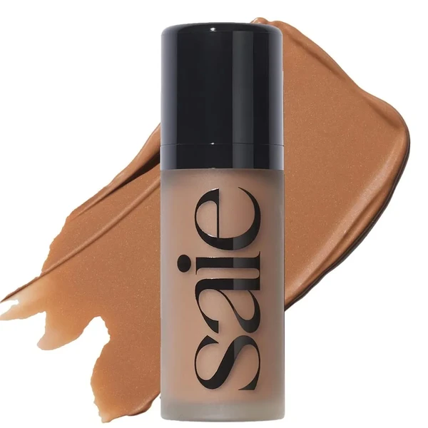 Жидкий кремовый бронзер Saie Dew Bronze Soft-Focus Sculpting Liquid Bronzer Color: Sand - fair to light with neutral-warm undertones Size .4 oz