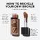 Жидкий кремовый бронзер Saie Dew Bronze Soft-Focus Sculpting Liquid Bronzer Color: Spritz - light-medium to tan with neutral undertones Size .4 oz - Фото 13