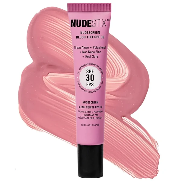 Рум'яна-бронзер для губ NUDESTIX Nudescreen Blush + Lip Tint SPF 30 відтінок Sunset Rose - 0.50 oz / 15 mL