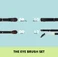 Набор кистей для макияжа глаз SEPHORA COLLECTION – The Eye Brush Set - Фото 3
