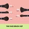 Набор кистей для макияжа лица SEPHORA COLLECTION – The Face Brush Set - Фото 3