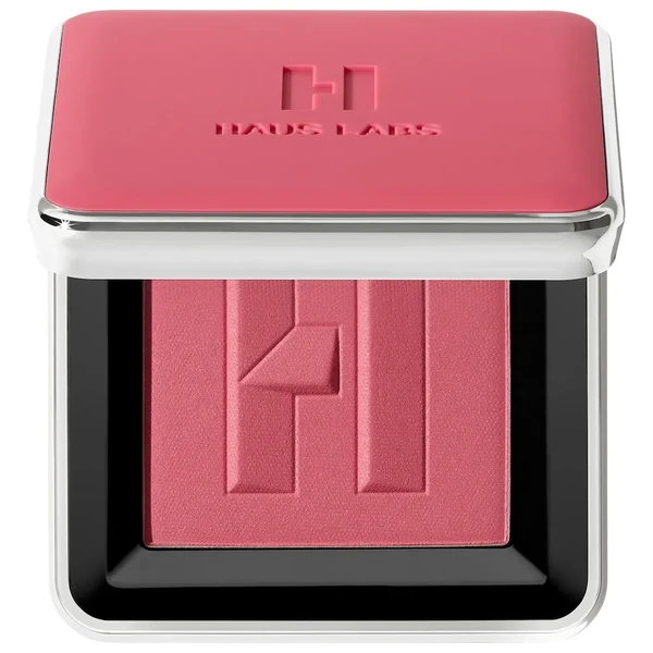 Рум'яна з арнікою HAUS LABS BY LADY GAGA Color Fuse Talc-Free Blush Powder With Fermented Arnica Color: Hibiscus Haze - mauve pink Size 0.18 oz / 5 g