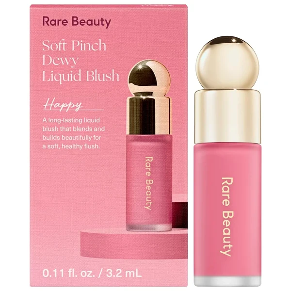 Рідкі рум'яна Rare Beauty by Selena Gomez Mini Soft Pinch Liquid Blush Color: Happy - dewy cool pink Size 0.11 oz