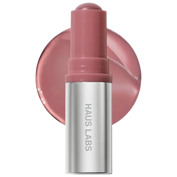 Зволожуючий рум'янець-бальзам HAUS LABS BY LADY GAGA Color Fuse Longwear Hydrating Glassy Lip + Cheek Blush Balm Stick Color: Glassy Hibiscus - deep mauve Size 0.18 oz / 5 g