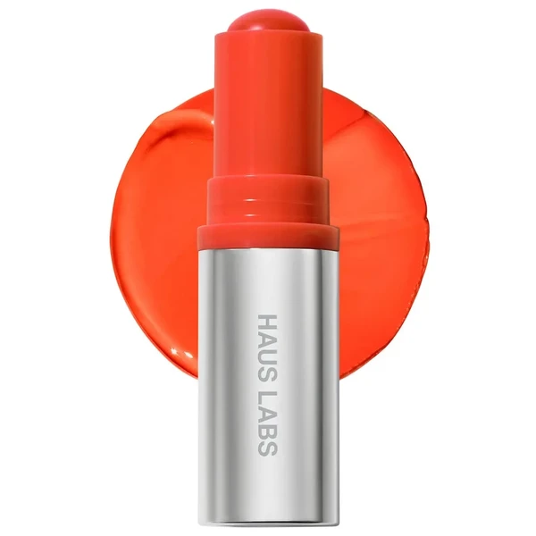 Зволожуючий рум'янець-бальзам HAUS LABS BY LADY GAGA Color Fuse Longwear Hydrating Glassy Lip + Cheek Blush Balm Stick Color: Glassy Tangelo - orange Size 0.18 oz / 5 g