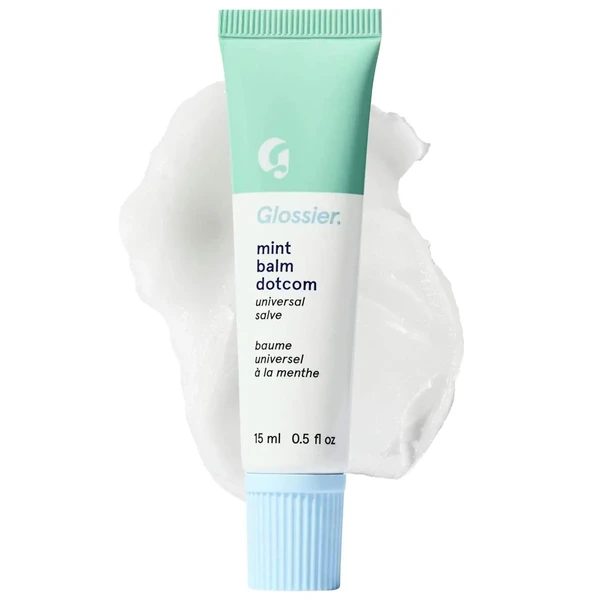 Зволожуючий бальзам для губ Glossier Balm Dotcom Lip Balm and Skin Salve Color: Mint - clear tinted Size 0.5 oz / 15 mL